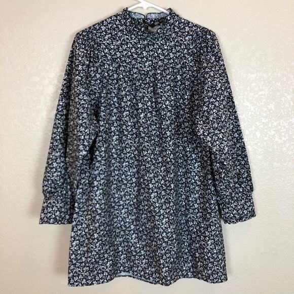 NWOT Zara Black White Printed Poplin Dress. - Picture 4 of 10